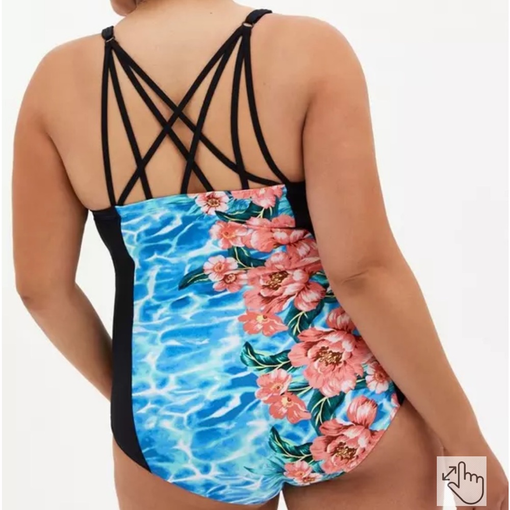 Torrid Ruched Swimsuit - Picture 3 of 11